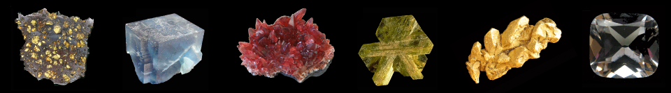 Minerals of the museum of mineralogy